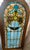A rare find. 19th century Victorian leaded stained glass window panel from Upstate New York with beautiful design and...