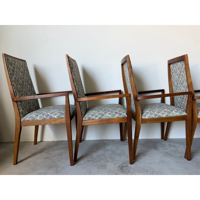 1970s Mid-Century Modern Dillingham Arm Dining Chairs – Set of 6 For Sale - Image 10 of 17