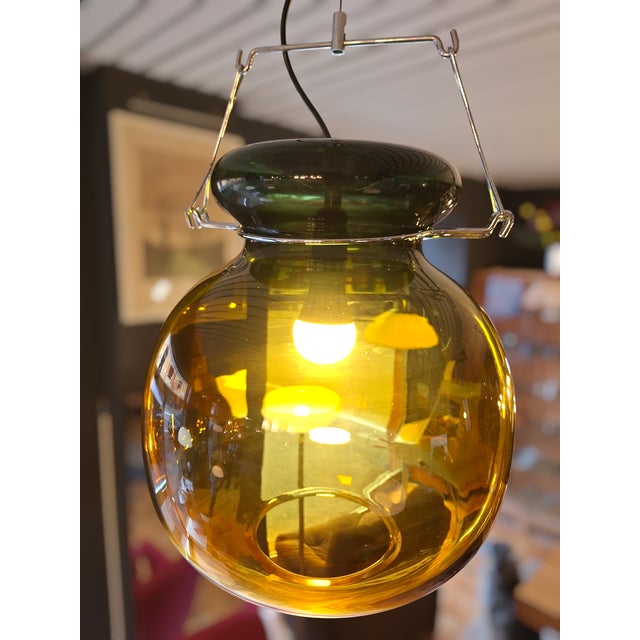 Toni Zuccheri Murano Glass Pendant Chandelier by Toni Zuccheri for Veart, Italy, 1970s For Sale - Image 4 of 7