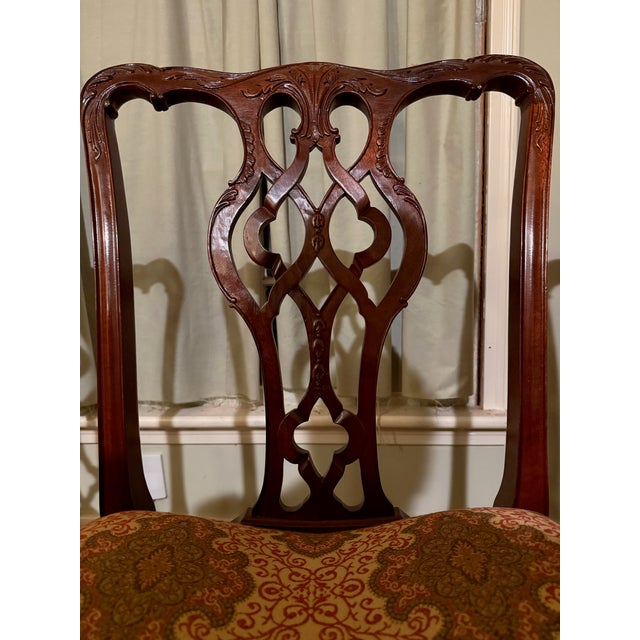 Wood 1980s 8 Elegant Baker Furniture Historic Charleston Collection Georgian Style Chairs For Sale - Image 7 of 12