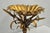 Hollywood Regency Vintage Italian Hollywood Regency Gold Gilt Tole Metal Iron Compote Centerpiece For Sale - Image 3 of 12
