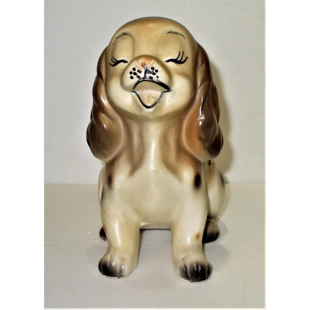 Vintage Hand Painted Napco Small Ceramic Dog Planter Made in Japan. In wonderful condition. Measures 7" Tall x 4" wide x...