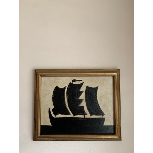 Contemporary Impressionist Style Seascape Painting on Canvas, Framed For Sale - Image 4 of 4