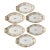 Antique Handpainted Nippon Porcelain Salt Cellars, Set of Six For Sale