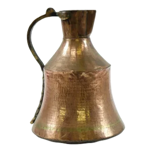 Antique Turkish Hammered Brass Water Container