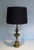 Metal 1970s Palm Tree Neoclassical Style Brass Table Lamp in the Style of Maison Charles For Sale - Image 7 of 12