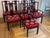 Vintage Qing Style Rosewood Dining Table + Chairs With Mother of Pearl Inlays, Set For Sale - Image 9 of 12