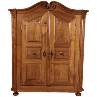 Antique Baroque Cabinet in Cherry, 18 Century For Sale