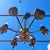 Vintage Six-Arm Chandelier in Metal For Sale - Image 5 of 10