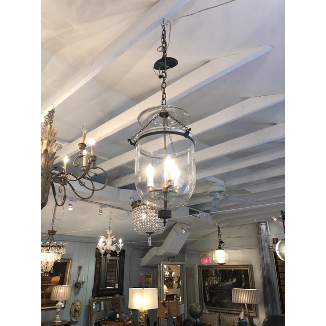 Mid 19th Century Antique Traditional Hurricane Style Foyer Lantern