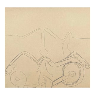 1960s Larry Connatser Geometric Drawing For Sale