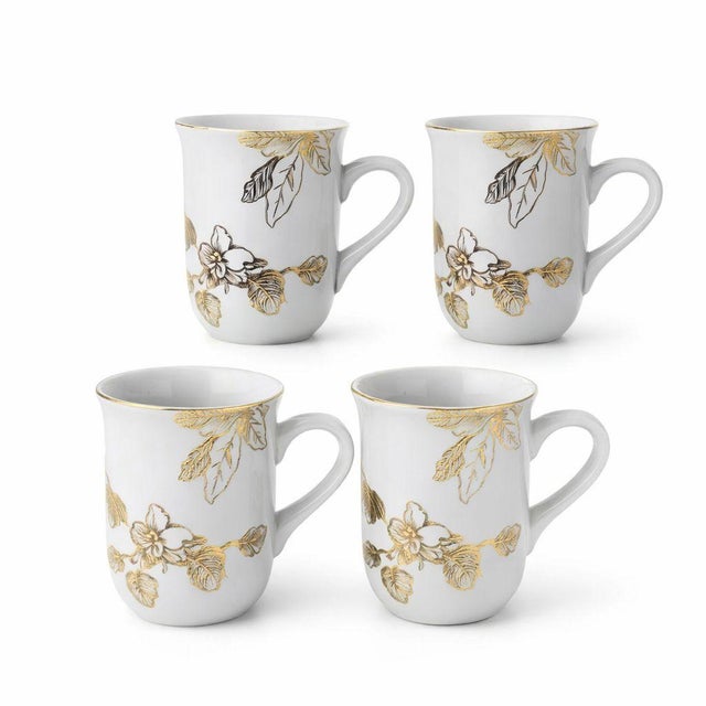 Mid-Century Modern 13-Pc Avon Expressions Gold Elegance Bone China Tableware Gold Trimmed Y2k For Sale - Image 3 of 5