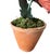 Metal Vintage Potted Tole Red Poppy Flower / Floral Arrangement by Artist Helen Hornberger in an Antique Terracotta Pot For Sale - Image 7 of 8