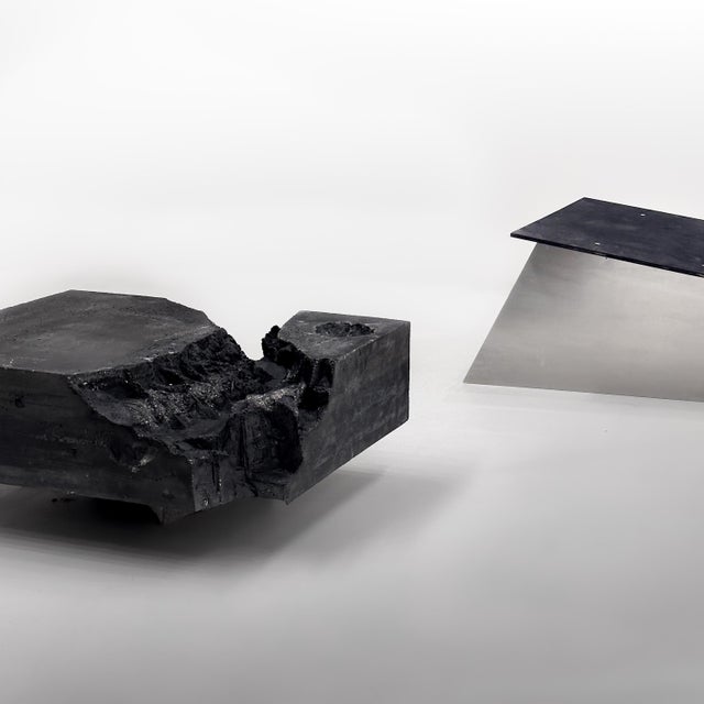 Sculpture Materials Black Concrete Sculptural Table by Case Studios For Sale - Image 7 of 9