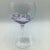 Nice set of hand blown balloon shaped wine glasses with a mosaic pattern. Romanian Cristiro.