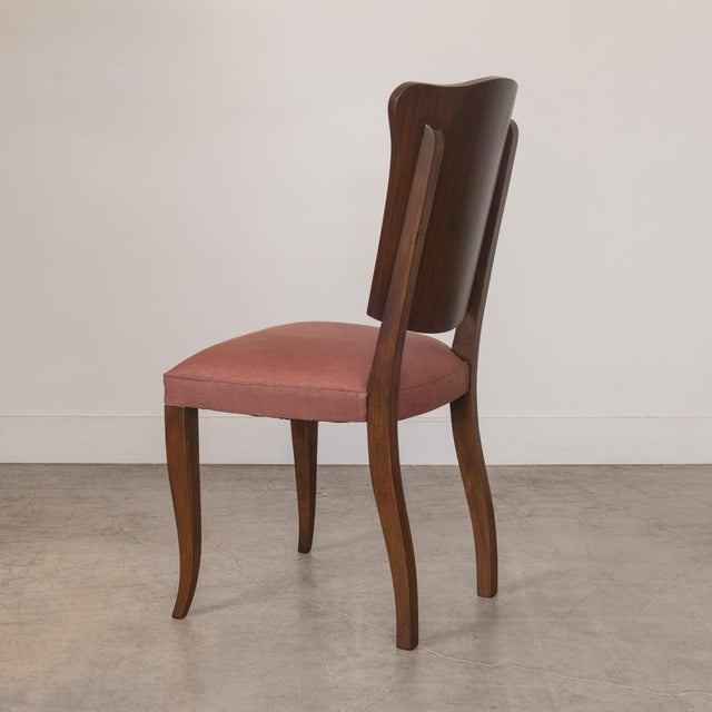 Wood 1920s French Scalloped Walnut Chair For Sale - Image 7 of 18