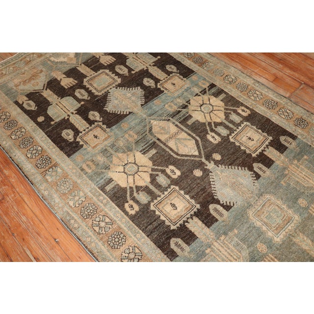 Vintage Zabihi Collection Tribal Kurd Bidjar Rug - 5' x 7'11" For Sale - Image 4 of 9