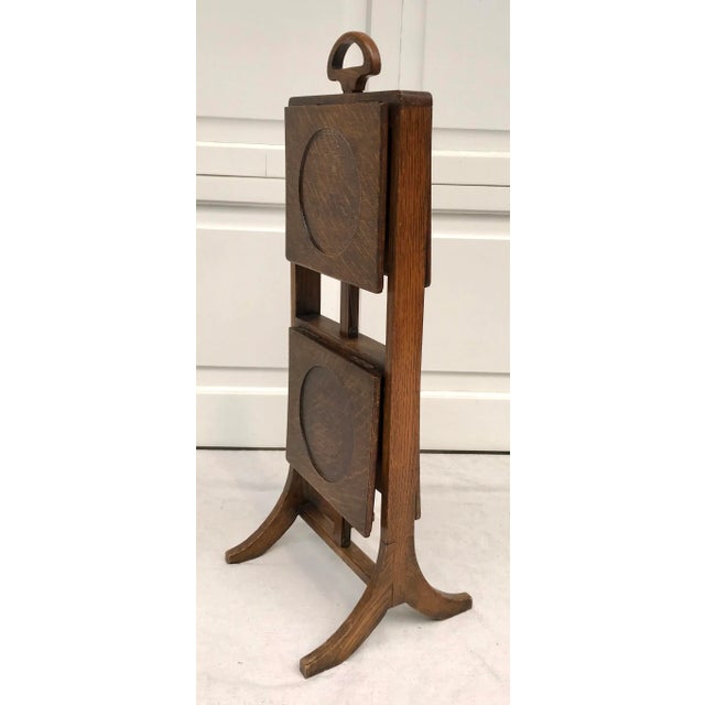 Early 20th Century 1900's Antique Folding Cake/Pie Stand Display For Sale - Image 5 of 13