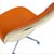 Mid Century Herman Miller Orange Ninyl Upholstered PSC Chair For Sale - Image 14 of 18