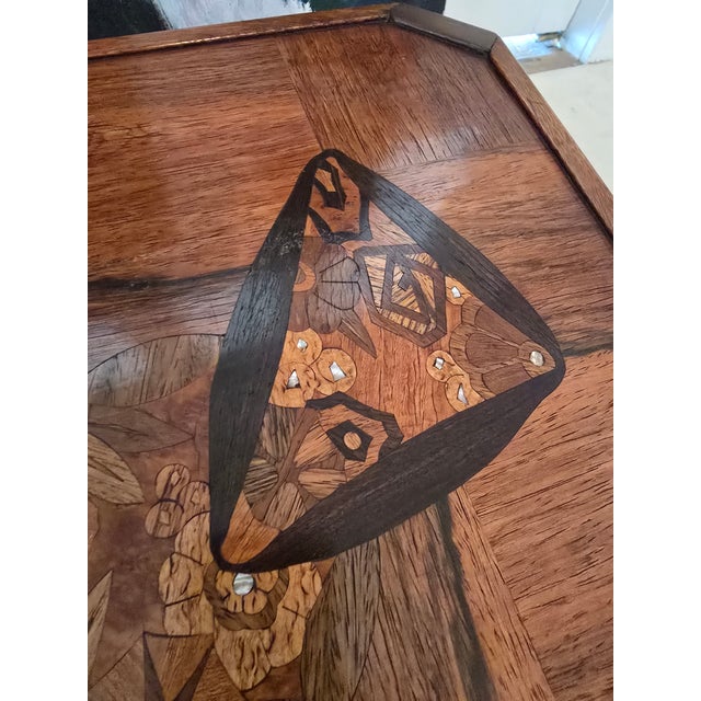 Vintage Mid Century Emile Galle Style Signed Low Table For Sale - Image 12 of 13