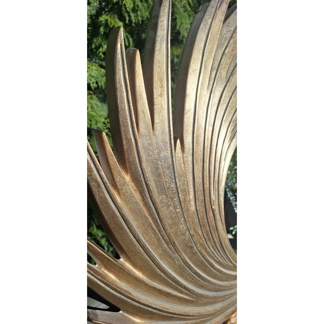 Hollywood Regency Vintage Bombay Company Sunburst Mirror For Sale - Image 3 of 11