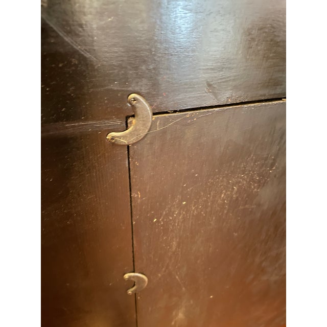 Vintage French Country Revival Hand-Painted Floral Mirror With Crackle Finish For Sale - Image 9 of 9