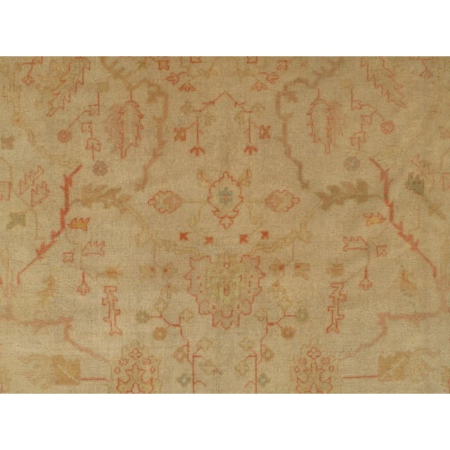 Antique Turkish Oushak Rug, 11ft 6in X 14ft 6in For Sale - Image 4 of 4