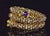 Metal Rare Vintage Fope 18k Gold Double Wrap Twist Snake Bracelet With Amethyst & Peridot For Sale - Image 7 of 15