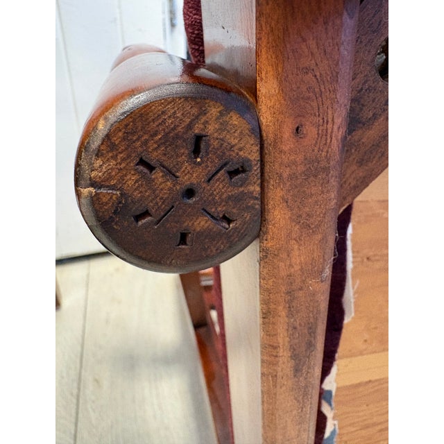 Pair of Mid-Century American Colonial Revival Hardwood Captain’s Dining Armchairs, Circa 1940–1960 For Sale - Image 10 of 10