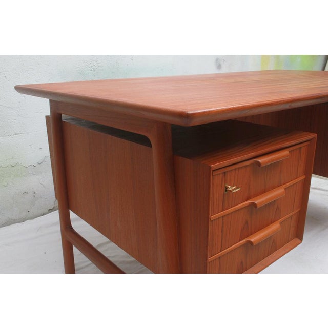 Vintage Teak Desk by Gunni Omann for Omann Jun, 1965 For Sale - Image 6 of 17