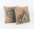 Mid-Century Modern Turkish Oushak Rug Pillow Cover 24'' X 24'' - Set of Two For Sale - Image 3 of 4