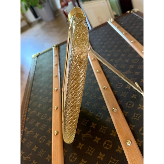 Glass Gold Murano Glass Photo Frame, 2000s For Sale - Image 7 of 10