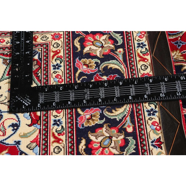 Textile Vintage Persian Qum Rug, 03'07 X 05'02 For Sale - Image 7 of 10