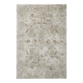 Amber Lewis x Loloi Honora Grey / Taupe 18" x 18" Sample Rug For Sale