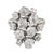 This striking French Mid Century cocktail ring showcases an impressive cluster of 12 old mine cut diamonds totaling...