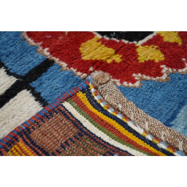 Brown 1940s Vintage Gabbeh Rug 6'5'' X 6'7'' For Sale - Image 8 of 9