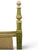 Vintage French Provincial Hand Painted Cottage Bed For Sale - Image 4 of 8