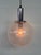 Mid-Century Modern Vintage Industrial Italian Pendant Light in Pulegoso Glass Sphere, 1960s For Sale - Image 3 of 16