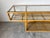 Brown Vintage Three-Tier Rattan and Glass Top Sofa Console Table For Sale - Image 8 of 12