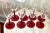 Mid-Century Modern Champagne Flutes With Red Stems - Set of 8 For Sale - Image 3 of 10