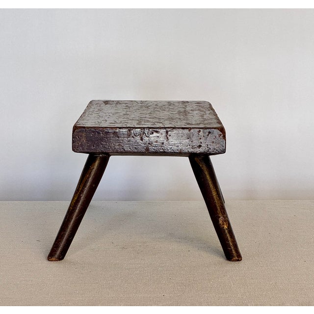 Late 19th Century 1800s Antique Hand Painted Cricket Stool For Sale - Image 5 of 6