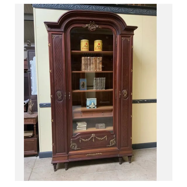 Antique Art Nouveau Bookcase, 1910 For Sale - Image 12 of 12