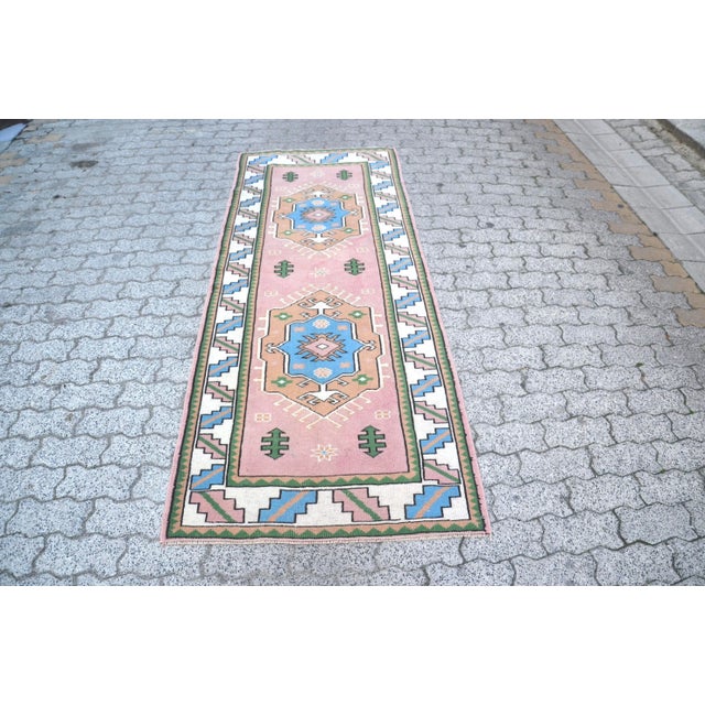 Bohemian Home Decor Wool Runner For Sale - Image 11 of 11