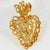 Christian Lacroix Christian Lacroix Gilded Heart Brooch for Noel 97 Limited Edition For Sale - Image 4 of 8