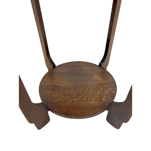 1930s Dutch Art Deco Oak Coffee Table, 1930s For Sale - Image 5 of 11