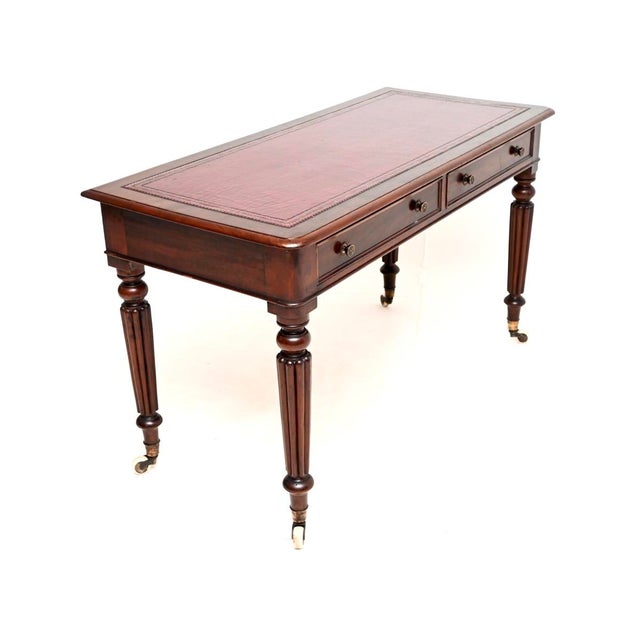 Antique Victorian Writing Table, 1850s For Sale - Image 3 of 11