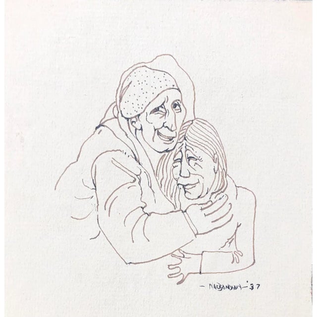 Figurative 1937 Karnig Nalbandian Figure Drawing For Sale - Image 3 of 3