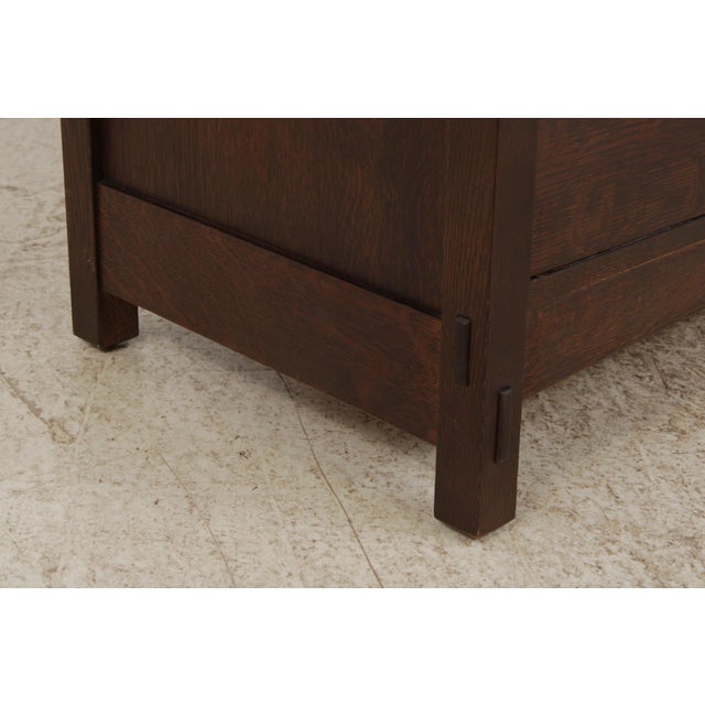 Brown Stickley Mission Oak Arts & Crafts Dresser For Sale - Image 8 of 17