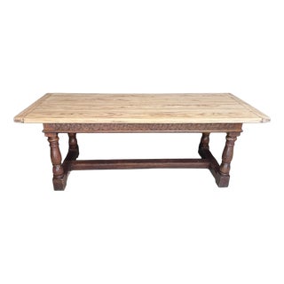 Farmhouse Dining Table, 1920 For Sale