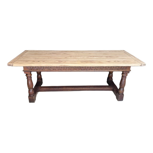 Farmhouse Dining Table, 1920 For Sale